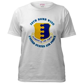 28BW - A01 - 04 - 28th Bomb Wing with Text - Women's T-Shirt