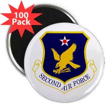 2AF - M01 - 01 - Second Air Force - 2.25" Magnet (100 pack) - Click Image to Close