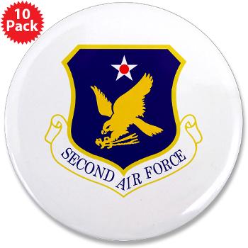 2AF - M01 - 01 - Second Air Force - 3.5" Button (10 pack) - Click Image to Close