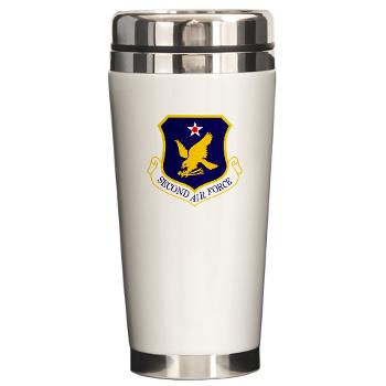 2AF - M01 - 03 - Second Air Force - Ceramic Travel Mug