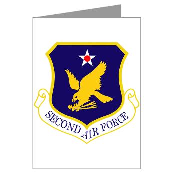 2AF - M01 - 02 - Second Air Force - Greeting Cards (Pk of 10) - Click Image to Close
