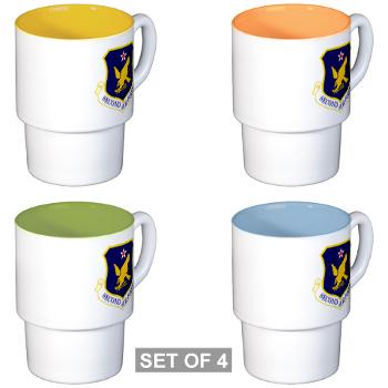 2AF - M01 - 03 - Second Air Force - Stackable Mug Set (4 mugs)