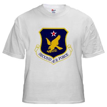 2AF - A01 - 04 - Second Air Force - White t-Shirt