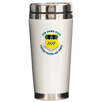 2BW - M01 - 03 - 2nd Bomb Wing with Text - Ceramic Travel Mug - Click Image to Close
