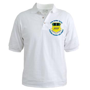 2BW - A01 - 04 - 2nd Bomb Wing with Text - Golf Shirt