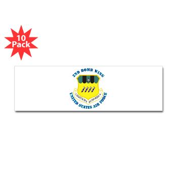 2BW - M01 - 01 - 2nd Bomb Wing with Text - Sticker (Bumper 10 pk)