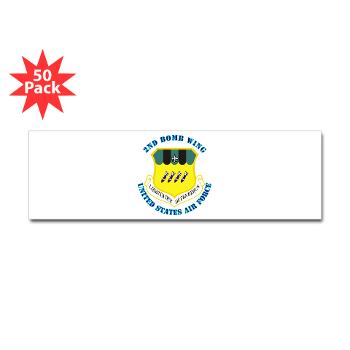 2BW - M01 - 01 - 2nd Bomb Wing with Text - Sticker (Bumper 50 pk)