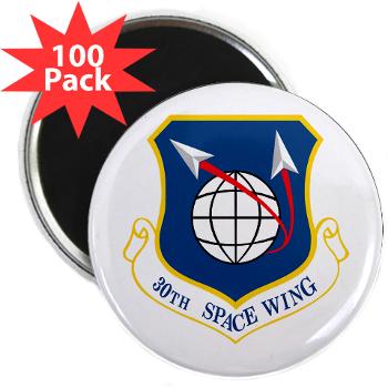 30SW - M01 - 01 - 30th Space Wing - 2.25" Magnet (100 pack) - Click Image to Close