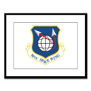 30SW - M01 - 02 - 30th Space Wing - Large Framed Print