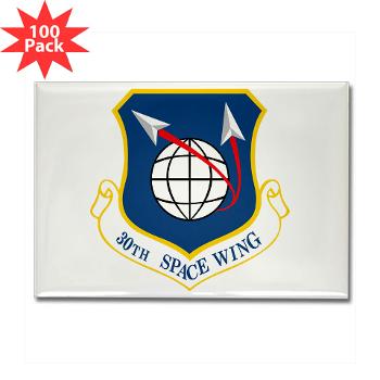 30SW - M01 - 01 - 30th Space Wing - Rectangle Magnet (100 pack)