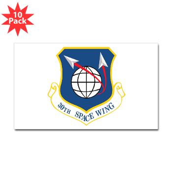 30SW - M01 - 01 - 30th Space Wing - Sticker (Rectangle 10 pk)