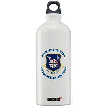 30SW - M01 - 03 - 30th Space Wing with Text - Sigg Water Bottle 1.0L