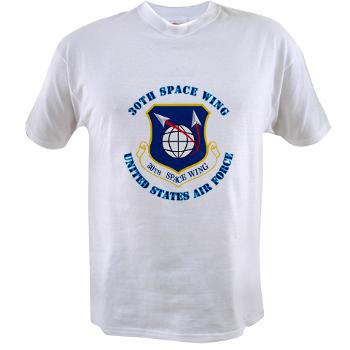 30SW - A01 - 04 - 30th Space Wing with Text - Value T-shirt
