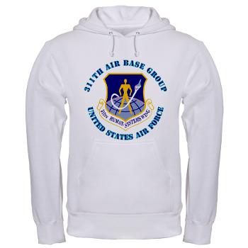 311ABG - A01 - 03 - 311th Air Base Group with Text - Hooded Sweatshirt