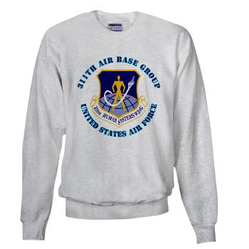 311ABG - A01 - 03 - 311th Air Base Group with Text - Sweatshirt