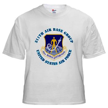 311ABG - A01 - 04 - 311th Air Base Group with Text - White t-Shirt