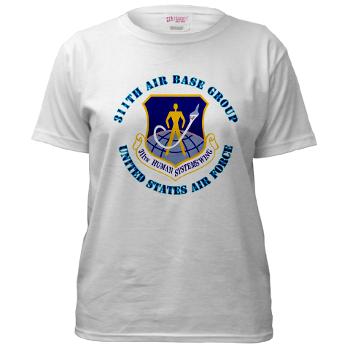 311ABG - A01 - 04 - 311th Air Base Group with Text - Women's T-Shirt