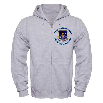 311ABG - A01 - 03 - 311th Air Base Group with Text - Zip Hoodie