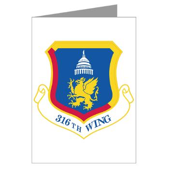 316W - M01 - 02 - 316th Wing - Greeting Cards (Pk of 10) - Click Image to Close