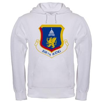 316W - A01 - 03 - 316th Wing - Hooded Sweatshirt - Click Image to Close