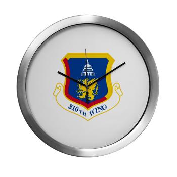 316W - M01 - 03 - 316th Wing - Modern Wall Clock - Click Image to Close