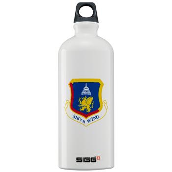 316W - M01 - 03 - 316th Wing - Sigg Water Bottle 1.0L