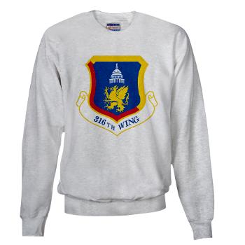 316W - A01 - 03 - 316th Wing - Sweatshirt - Click Image to Close