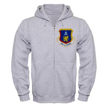 316W - A01 - 03 - 316th Wing - Zip Hoodie - Click Image to Close