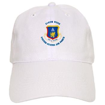316W - A01 - 01 - 316th Wing with Text - Cap