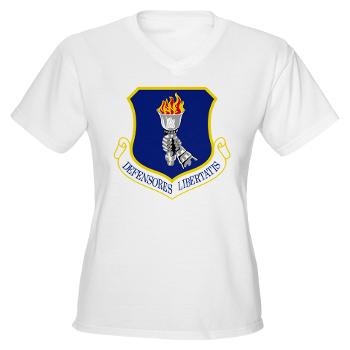 319ARW - A01 - 04 - 319th Air Refueling Wing - Women's V-Neck T-Shirt