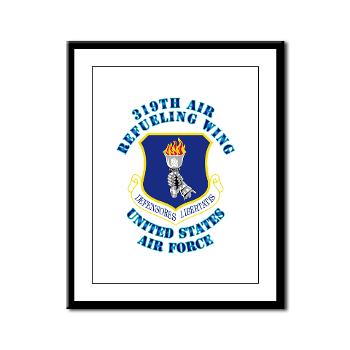 319ARW - M01 - 02 - 319th Air Refueling Wing with Text - Framed Panel Print