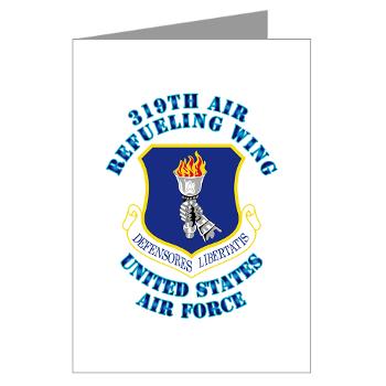 319ARW - M01 - 02 - 319th Air Refueling Wing with Text - Greeting Cards (Pk of 20)