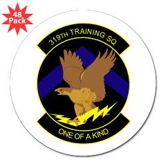 319TS - M01 - 01 - 319th Training Squadron - 3" Lapel Sticker (48 pk)