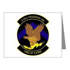 319TS - M01 - 02 - 319th Training Squadron - Note Cards (Pk of 20)