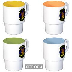 319TS - M01 - 03 - 319th Training Squadron - Stackable Mug Set (4 mugs)