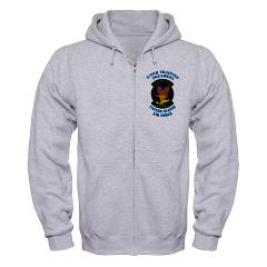 319TS - A01 - 03 - 319th Training Squadron with Text - Zip Hoodie