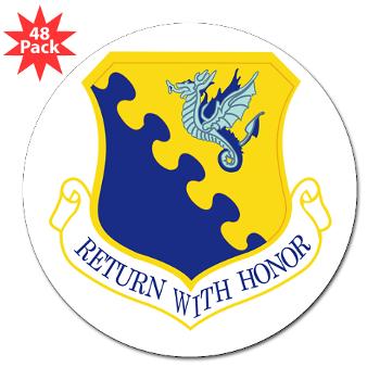 31FW - M01 - 01 - 31st Fighter Wing - 3" Lapel Sticker (48 pk) - Click Image to Close