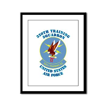 320TS - M01 - 02 - 320th Training Squadron with Text - Framed Panel Print - Click Image to Close
