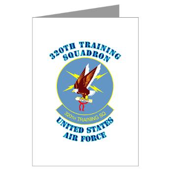 320TS - M01 - 02 - 320th Training Squadron with Text - Greeting Cards (Pk of 10) - Click Image to Close
