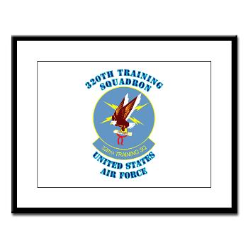 320TS - M01 - 02 - 320th Training Squadron with Text - Large Framed Print