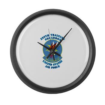 320TS - M01 - 03 - 320th Training Squadron with Text - Large Wall Clock
