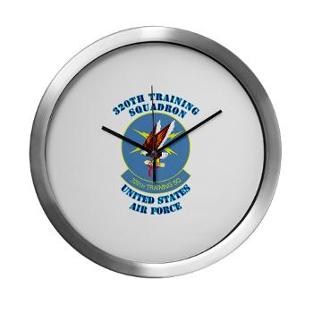 320TS - M01 - 03 - 320th Training Squadron with Text - Modern Wall Clock