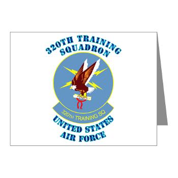 320TS - M01 - 02 - 320th Training Squadron with Text - Note Cards (Pk of 20)
