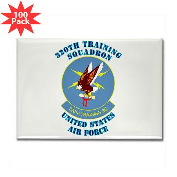 320TS - M01 - 01 - 320th Training Squadron with Text - Rectangle Magnet (100 pack)