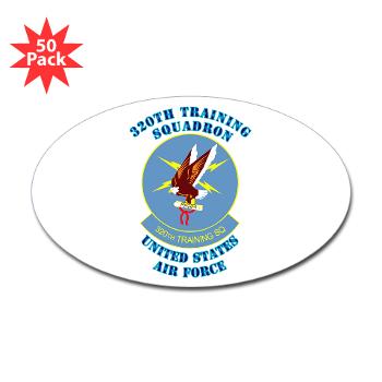 320TS - M01 - 01 - 320th Training Squadron with Text - Sticker (Oval 50 pk)