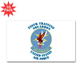 320TS - M01 - 01 - 320th Training Squadron with Text - Sticker (Rectangle 10 pk)