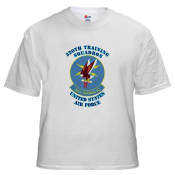 320TS - A01 - 04 - 320th Training Squadron with Text - White t-Shirt