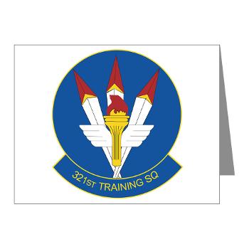 321TS - M01 - 02 - 321st Training Squadron - Note Cards (Pk of 20) - Click Image to Close