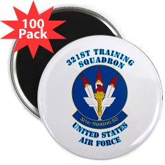 321TS - M01 - 01 - 321st Training Squadron with Text - 2.25" Magnet (100 pack)