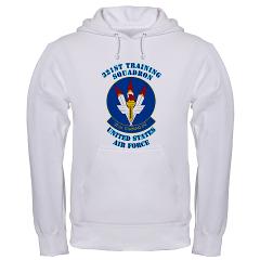 321TS - A01 - 03 - 321st Training Squadron with Text - Hooded Sweatshirt - Click Image to Close